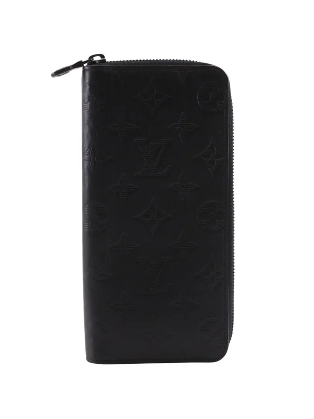 Louis Vuitton Zippy Wallet Vertical Monogram Shadow Leather Noir Black